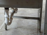 Aluminium industriële afwasbak - afbeelding 3 van  3