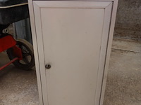 Aluminium kastje met slot h.55cm - b.30cm - d.20 cm