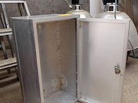 Aluminium kastje met slot h.55cm - b.30cm - d.20 cm - afbeelding 3 van  3