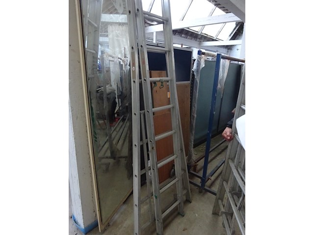 Aluminium ladder 2delig - afbeelding 1 van  1