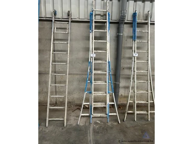 Aluminium ladder 3x10 sporten - afbeelding 1 van  1