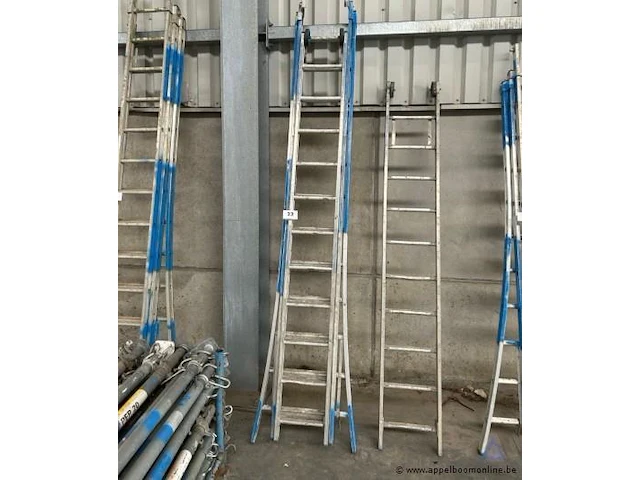 Aluminium ladder 3x11 sporten - afbeelding 1 van  1