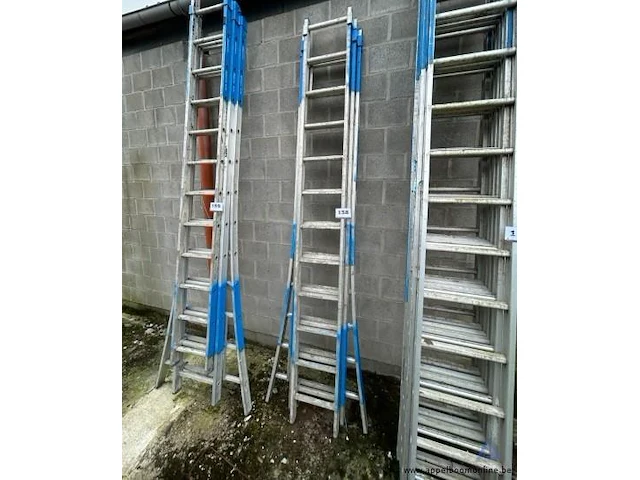 Aluminium ladder 3x11 sporten - afbeelding 1 van  1
