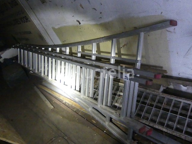 Aluminium ladder 3x12 sporten - afbeelding 2 van  3