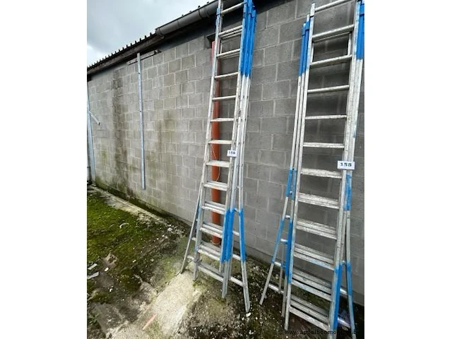 Aluminium ladder 3x12 sporten - afbeelding 1 van  1