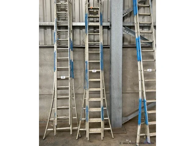 Aluminium ladder 3x14 sporten - afbeelding 1 van  1