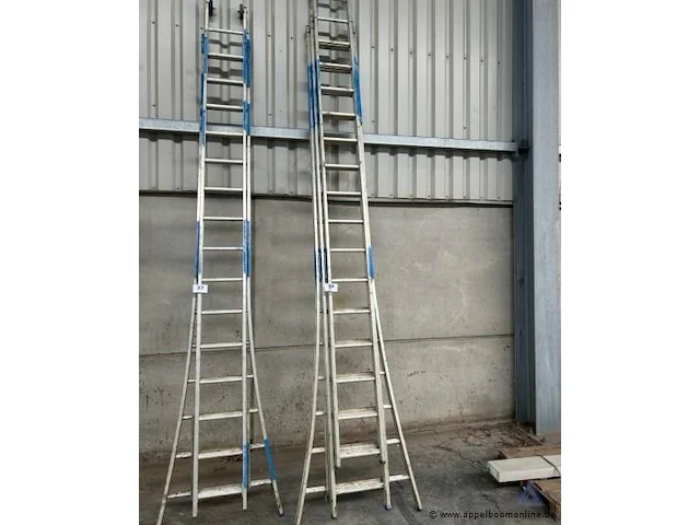 Aluminium ladder 3x16 sporten - afbeelding 1 van  1