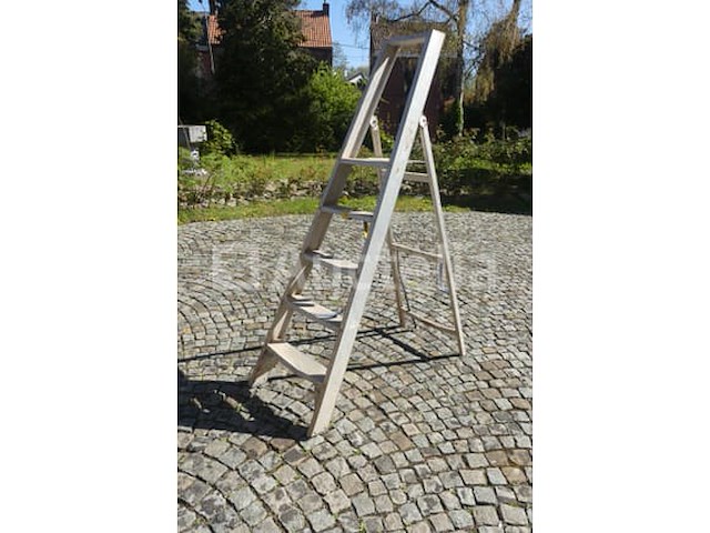 Aluminium ladder met 5 treden - afbeelding 3 van  5