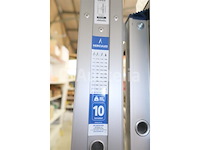 Aluminium ladder + vouwkar - afbeelding 1 van  7
