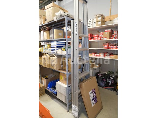 Aluminium ladder + vouwkar - afbeelding 4 van  7