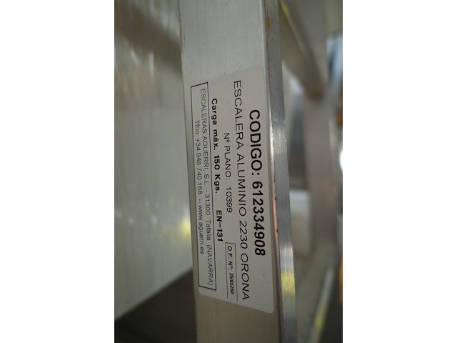 Aluminium ladder - afbeelding 2 van  2
