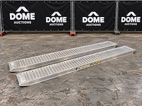Aluminium oprijplaten met haak (ongebruikt) (2x)