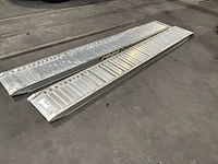 Aluminium oprijplaten met lip (ongebruikt) (2x)