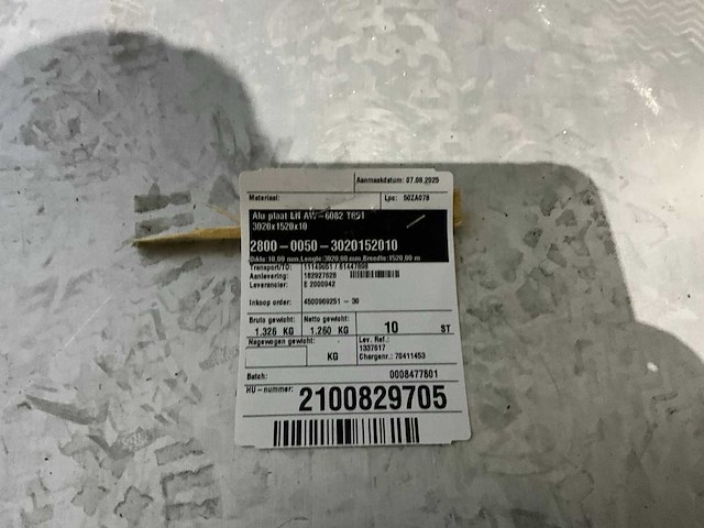 Aluminium platen (4x) - afbeelding 5 van  5