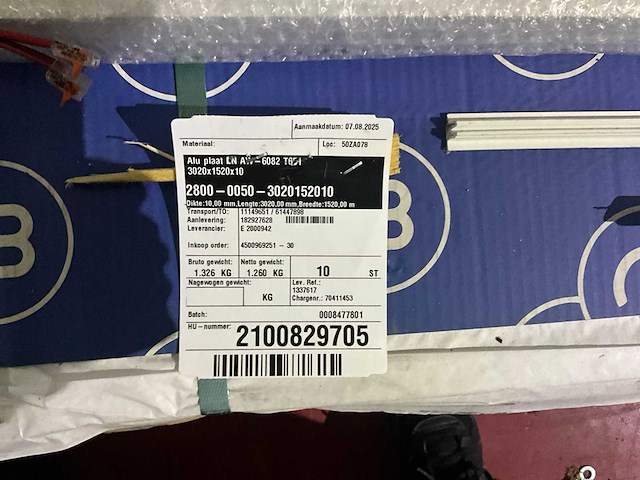 Aluminium platen (6x) - afbeelding 4 van  4