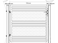Aluminium poort enkel antraciet
