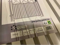 Aluminium poort enkel wit - afbeelding 2 van  4