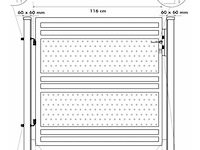 Aluminium poort enkel zwart - afbeelding 4 van  4