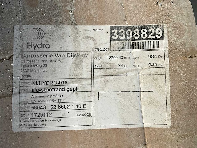 Aluminium profielen (66x) - afbeelding 3 van  9