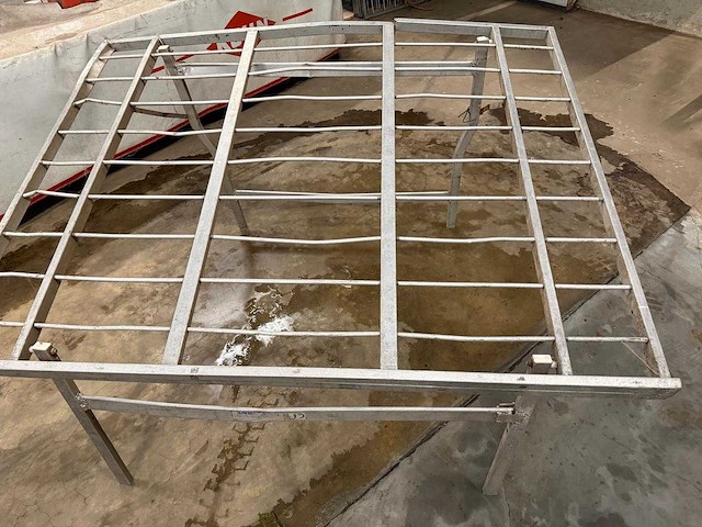 Aluminium rek / markttafels verschillende modellen (13x) - afbeelding 4 van  5