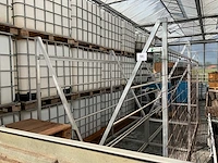 Aluminium rek voor hangende planten (2x)
