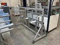Aluminium rek voor rollen (2x)
