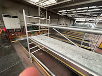 Aluminium rolsteigers met platform, op wielen - afbeelding 2 van  3