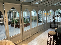 Aluminium serre met overkapping - afbeelding 2 van  3