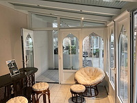 Aluminium serre met overkapping - afbeelding 5 van  11