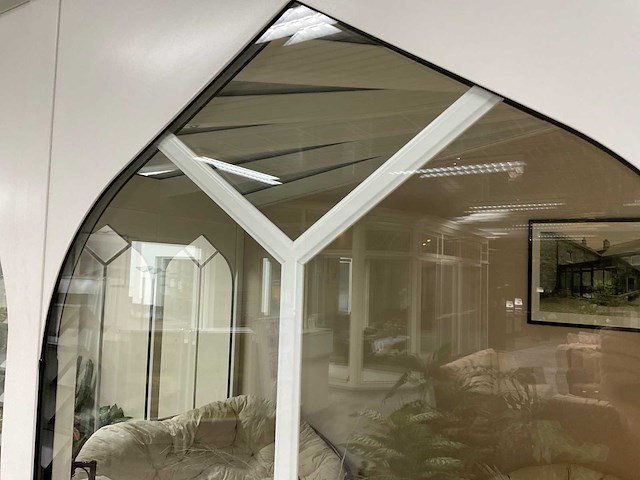 Aluminium serre met overkapping - afbeelding 6 van  11