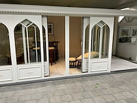 Aluminium serre met overkapping - afbeelding 8 van  11