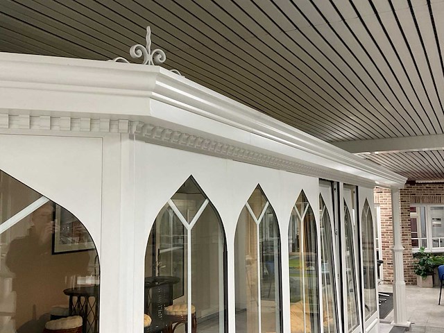 Aluminium serre met overkapping - afbeelding 11 van  11