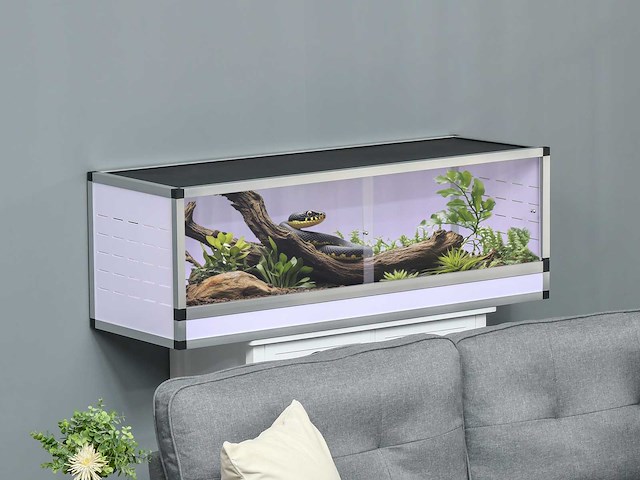 Aluminium terrarium voor reptielen, amfibieën, spinachtigen - afbeelding 1 van  8