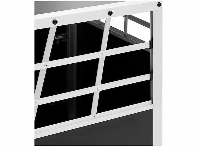 Aluminium transportkist voor twee honden, maat m, 90 x 50 x 70 cm - afbeelding 2 van  3
