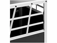 Aluminium transportkist voor twee honden, maat m, 90 x 50 x 70 cm - afbeelding 2 van  3