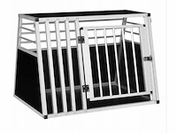 Aluminium transportkooi voor grote honden, met sleutelslot