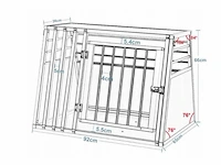 Aluminium transportkooi voor grote honden, met sleutelslot - afbeelding 3 van  3