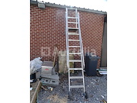 Aluminium trap (11 treden + 6 treden) als toegangsmateriaal voor platen - afbeelding 6 van  10