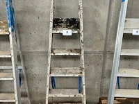 Aluminium trapladder solide, 5 treden