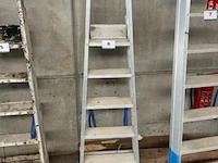 Aluminium trapladder solide, 5 treden