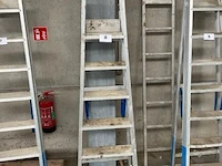 Aluminium trapladder solide, 6 treden