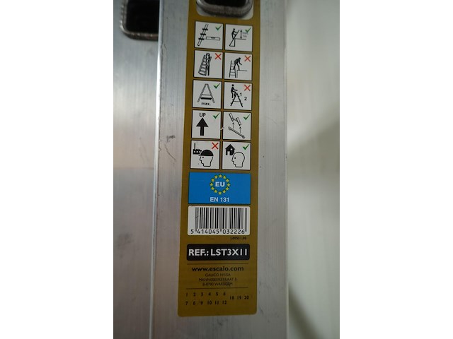 Aluminium trapladder - afbeelding 4 van  5