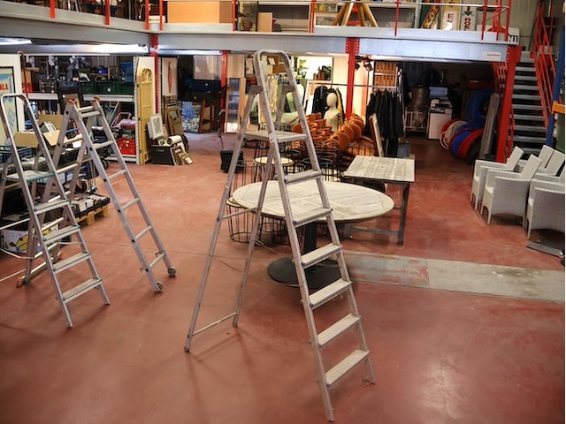 Aluminium trapladder - afbeelding 2 van  2