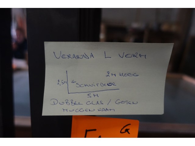 Aluminium veranda l-vorm - afbeelding 2 van  6