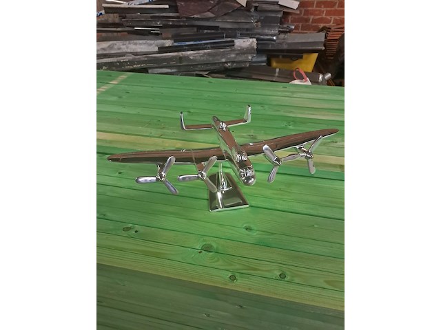 Aluminium vliegtuig b 415 mm l 300 mm h 200 mm - afbeelding 1 van  5