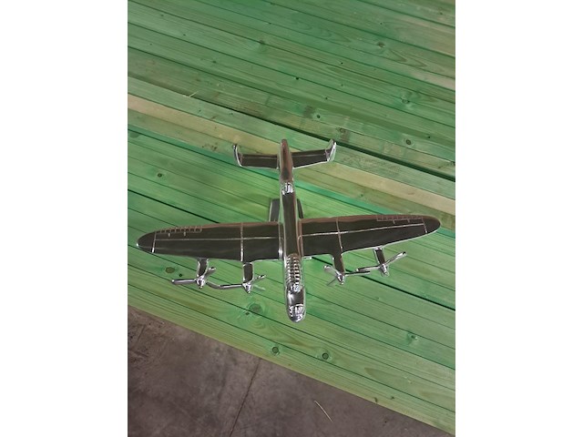 Aluminium vliegtuig b 415 mm l 300 mm h 200 mm - afbeelding 3 van  5