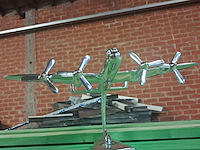 Aluminium vliegtuig b 415 mm l 300 mm h 200 mm - afbeelding 5 van  5