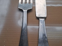 Aluminium vork en mes 600 mm lang en 120 mm breed - afbeelding 1 van  3
