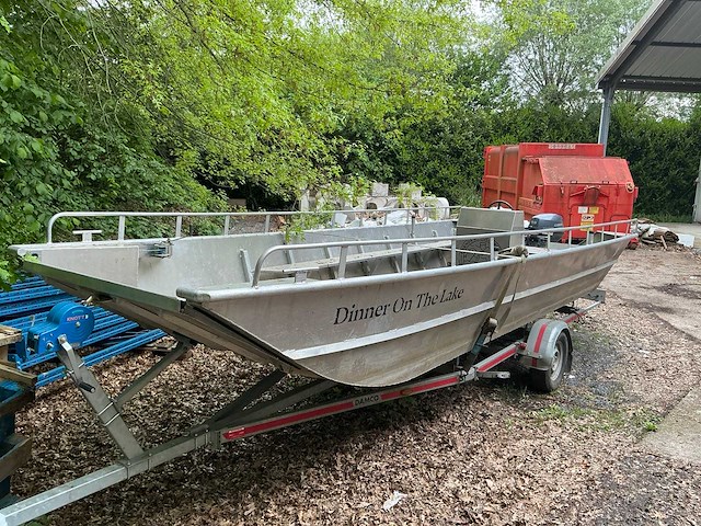 Aluminiumjon jon 662 alu boot op trailer damco - afbeelding 9 van  16
