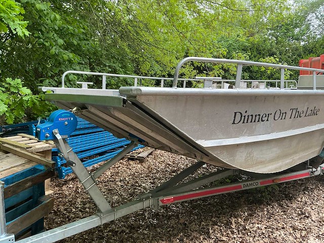 Aluminiumjon jon 662 alu boot op trailer damco - afbeelding 10 van  16
